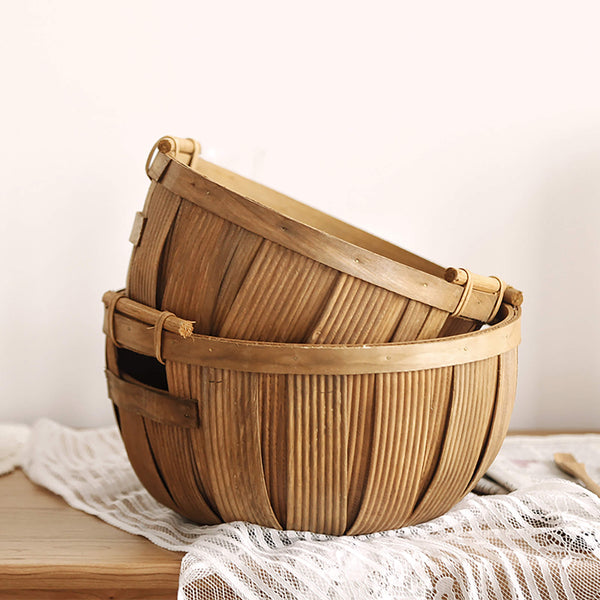 Handmade Round Mouth Storage Basket