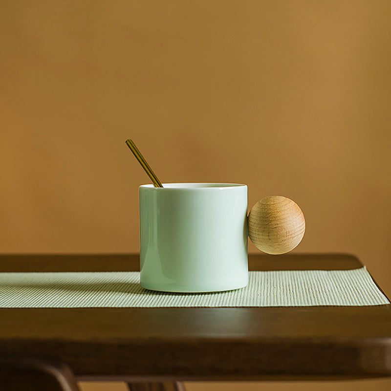 Handmade Light Green Ceramic Coffee Mug