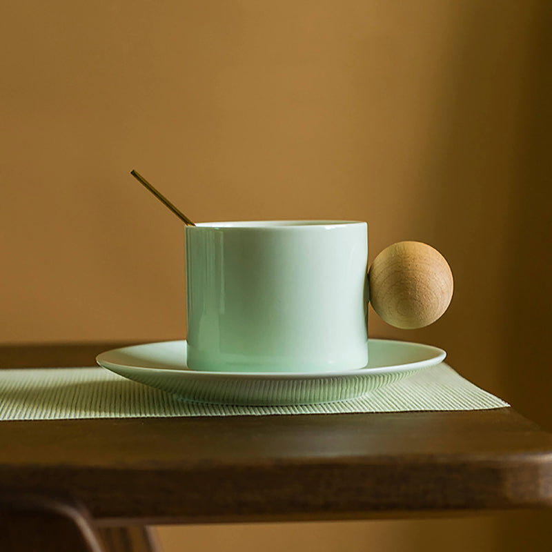 Handmade Light Green Ceramic Coffee Mug