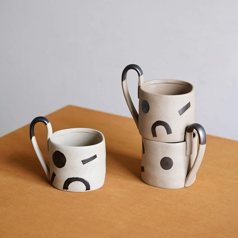 Handmade Geometric Ceramic Mug