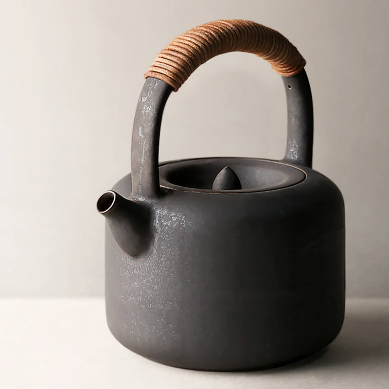 Handmade Clay Alcohol Charcoal Cooker Tea Pot