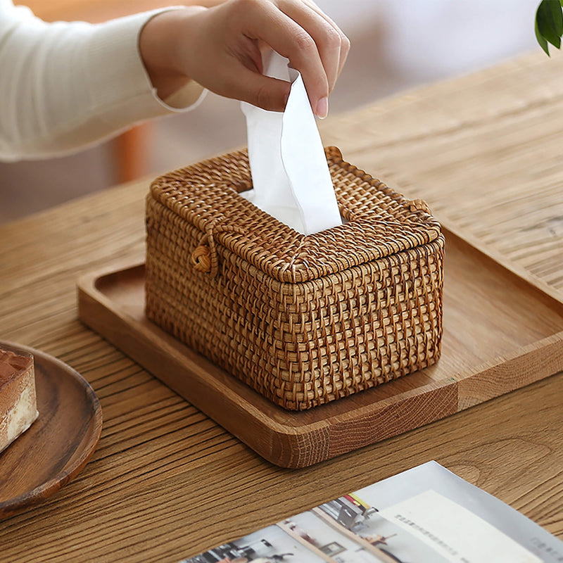 Japanese Handmade Rattan Tissue Box