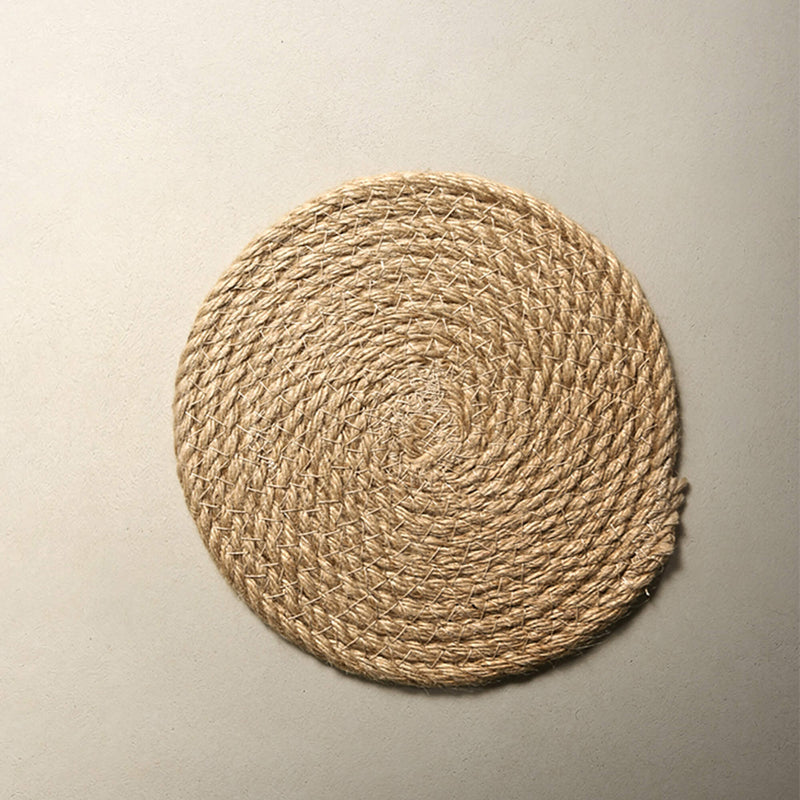 Handmade Simple Linen Weave Twine Coaster