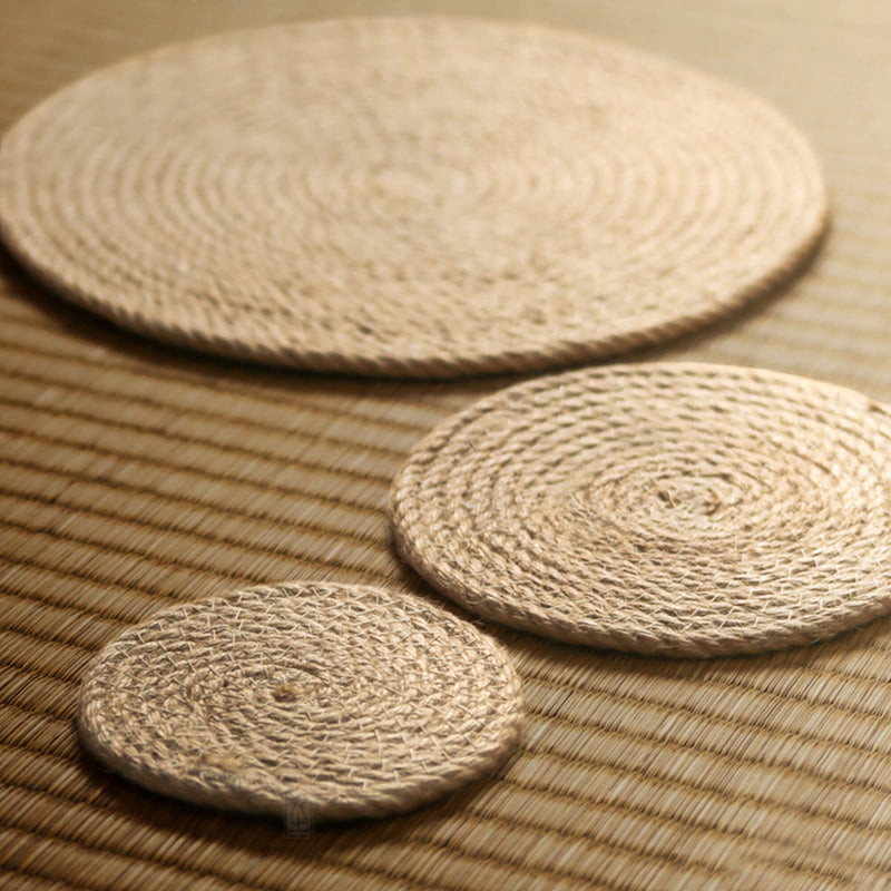 Handmade Simple Linen Weave Twine Coaster