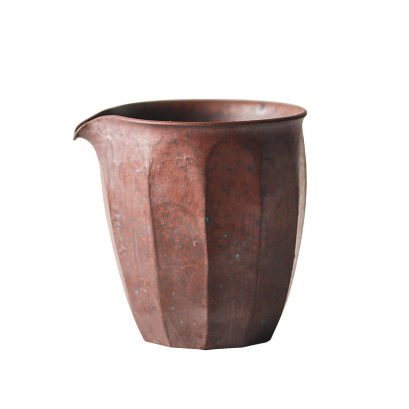 Handmade Vintage Brick Red Rustic Pottery Mug