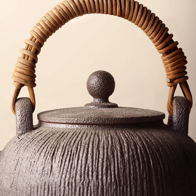 Handmade Vintage Clay Boiling Teapot