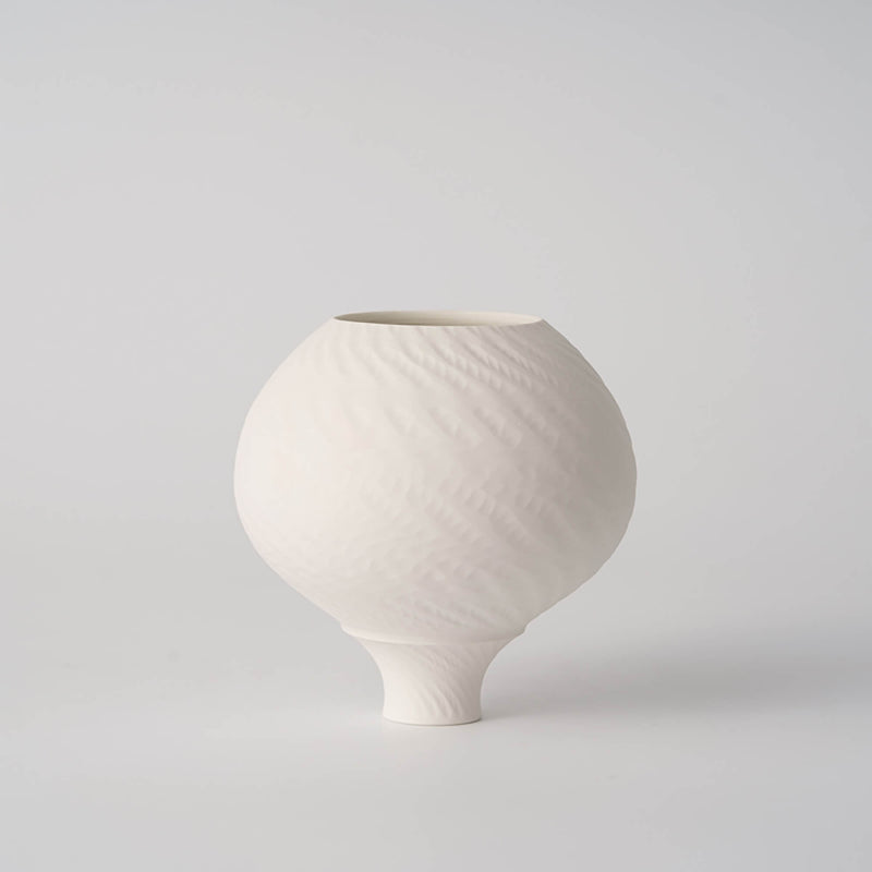 Handmade White Mini Ceramic Flower Vessel
