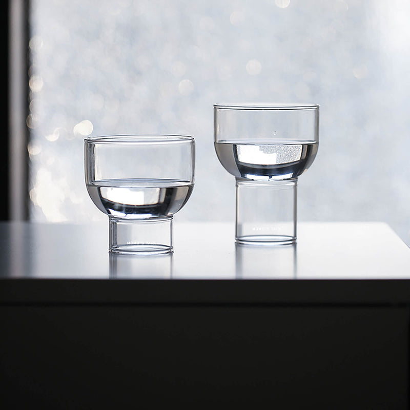 High And Low Foot Heat-resistant Glass Cup