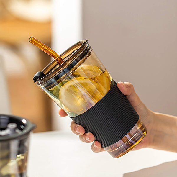 Glass Straw Cup