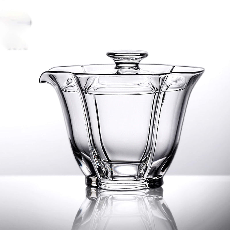 High Temperature Resistant Glass Lidded Bowl Tasting Cup