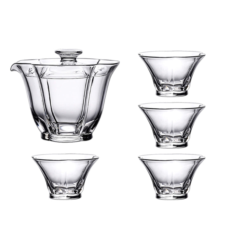High Temperature Resistant Glass Lidded Bowl Tasting Cup
