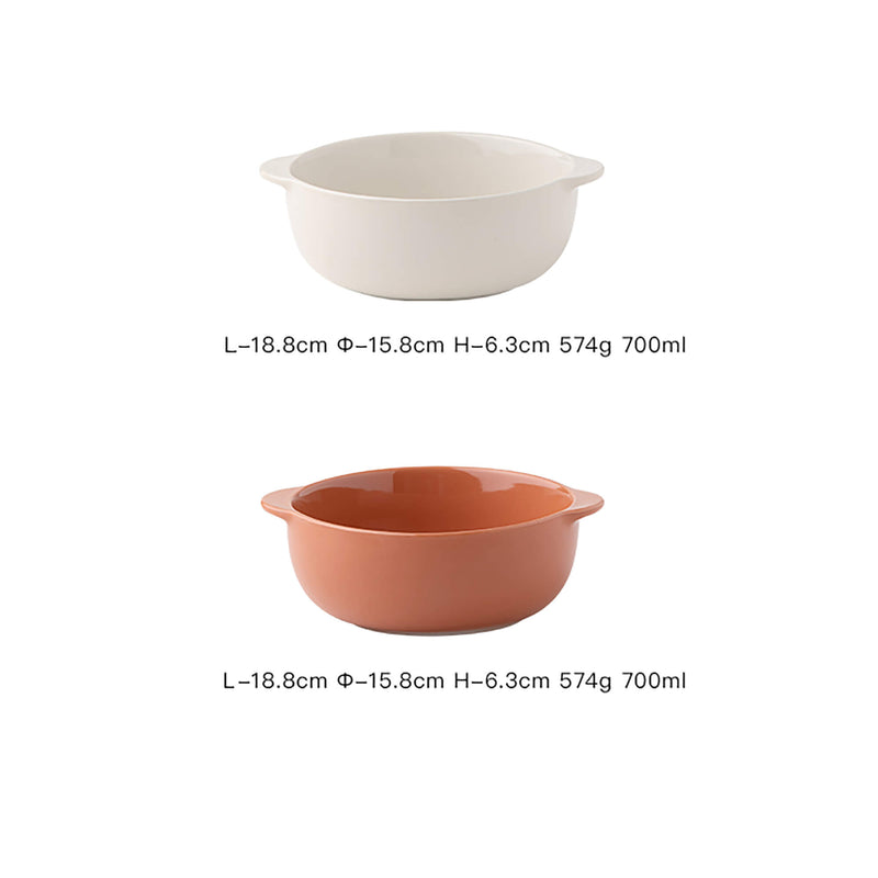 Ceramic Round Baking Bowl