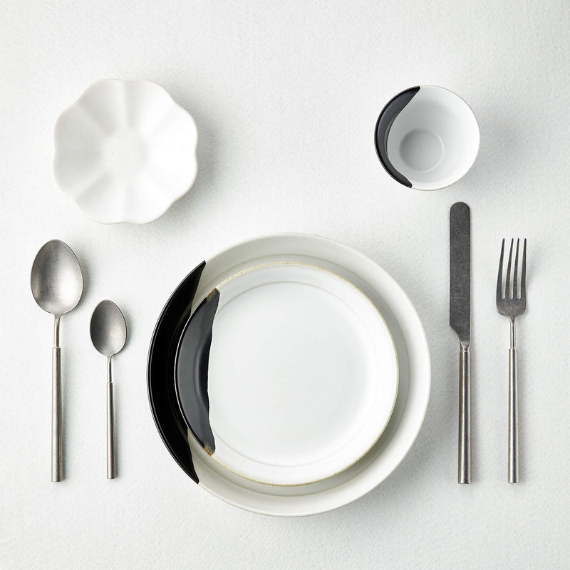 Black And White Handmade Tableware Set