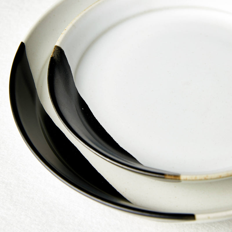 Black And White Handmade Tableware Set