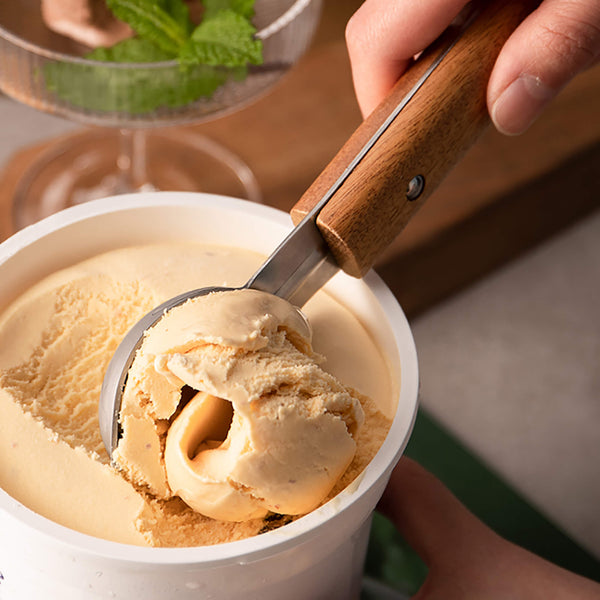 Ice Cream Scoop With Wooden Handle