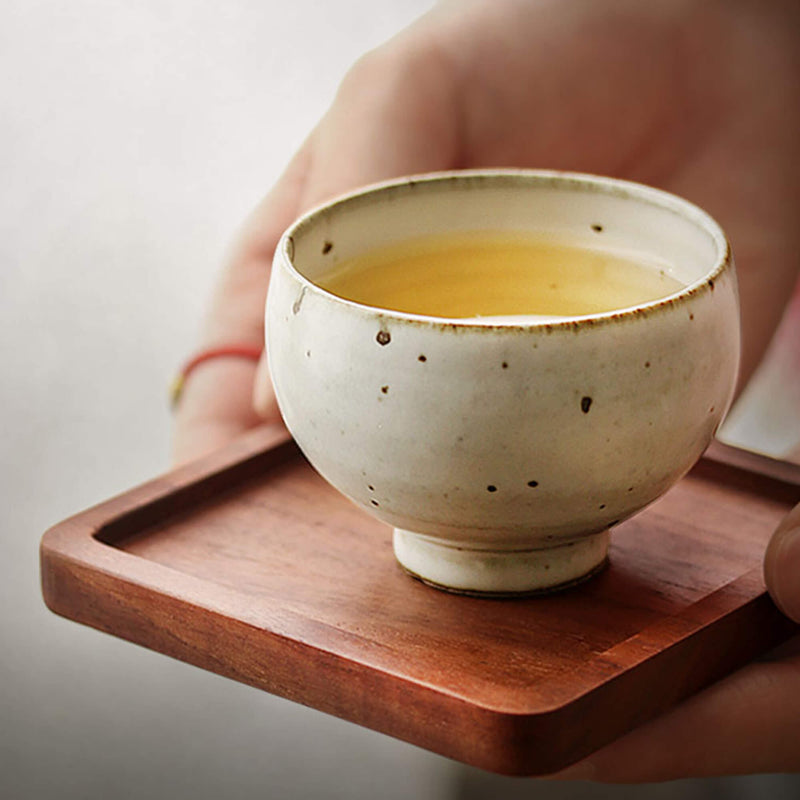 Japanese Black Walnut Coaster Tea Tray