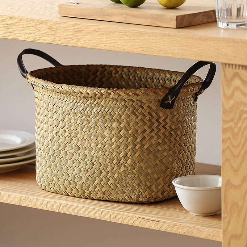 Hand-made Seagrass Woven Storage Basket