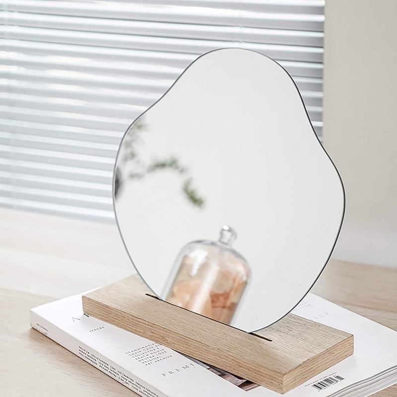 Irregular Mirror With Base