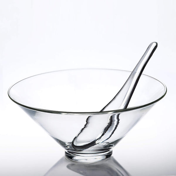 Handmade Heat-resistant Glass Bowl And Spoon Set