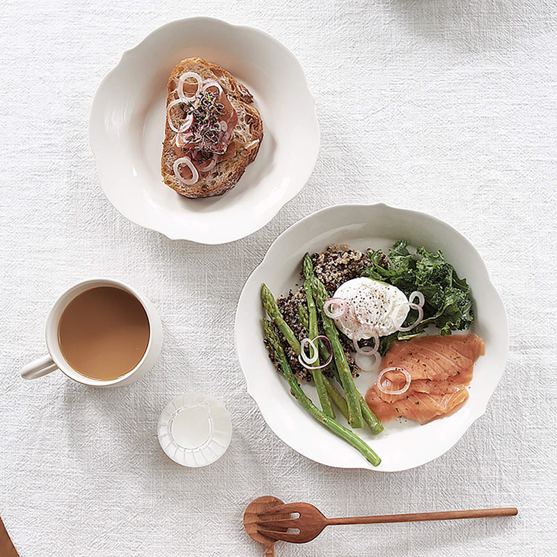 Japanese Handmade Strawberry Gray Ceramic Dinner Plate