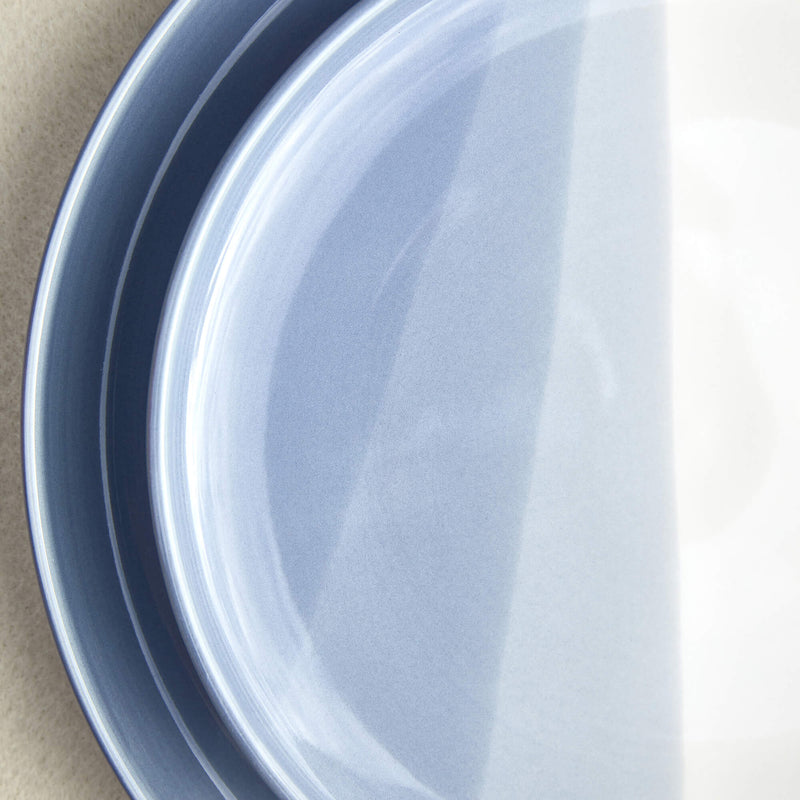 Gradient Stained Blue Ceramic Tableware Set