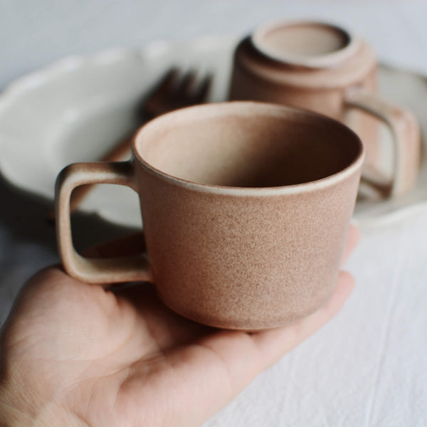 Matte Brown Red Espresso Ceramic Coffee Mug