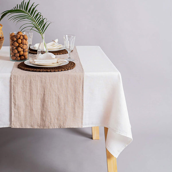Natural Pure Linen Tablecloth