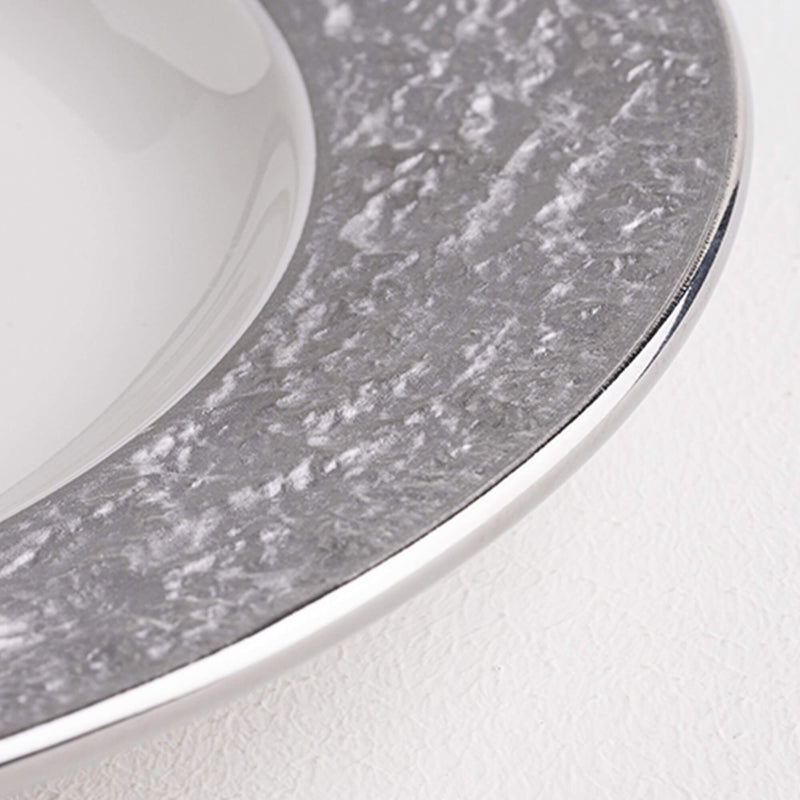New Luxury Ceramic Star River Flat Plate