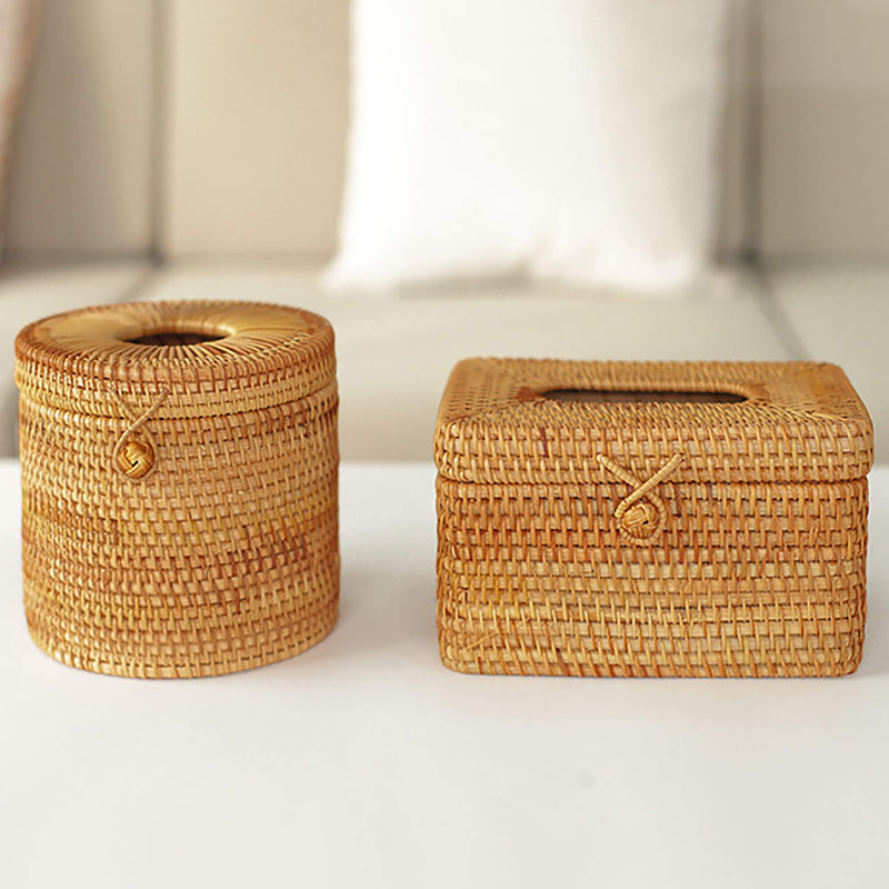 Handmade Rattan Tissue Box