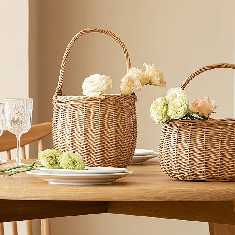Hand-made Wicker Flower Basket