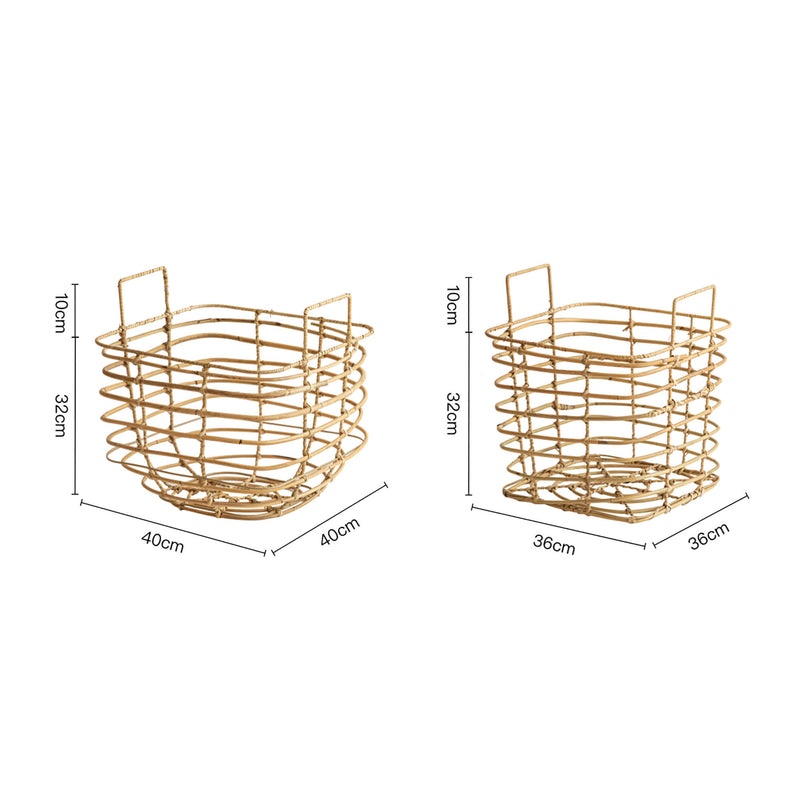 Rattan Hollow Storage Basket