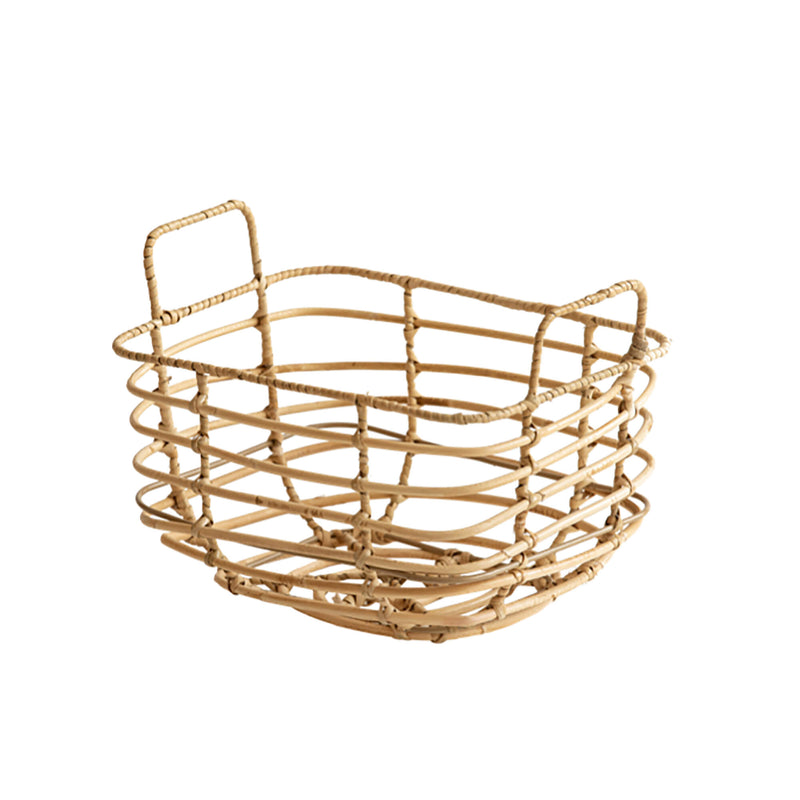 Hand-made Rattan Hollow Storage Basket