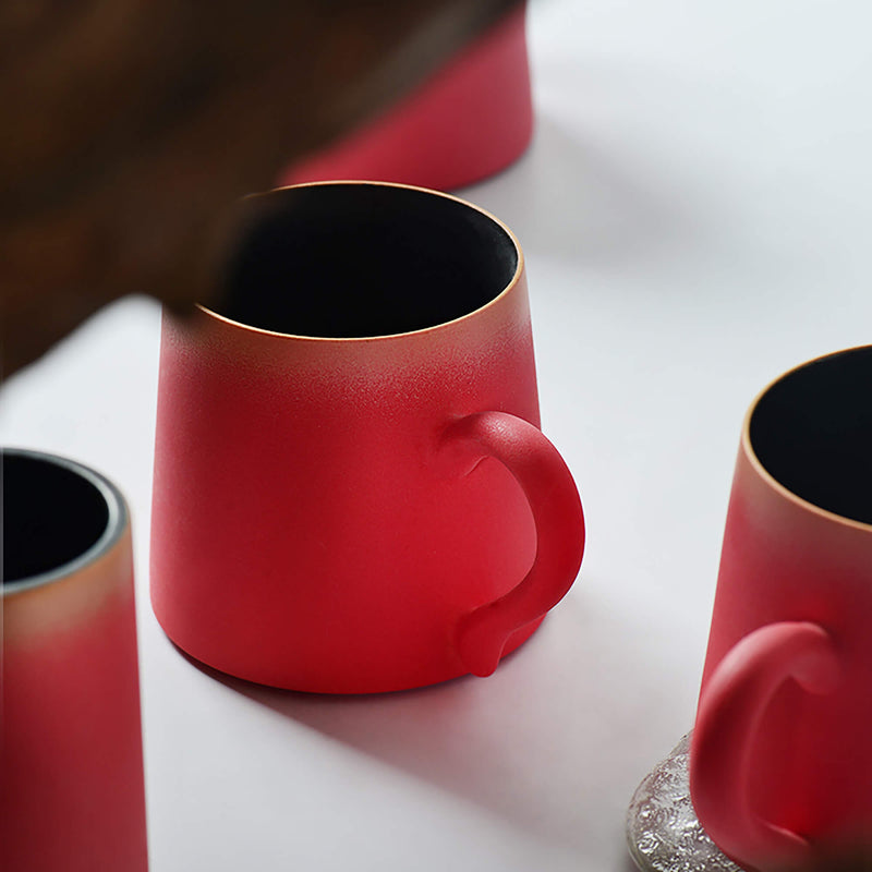 Sand Red Ceramic Coffee Mug