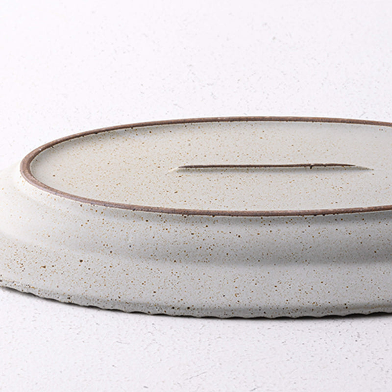 Rough Ceramic Vintage Oval Fish Dish