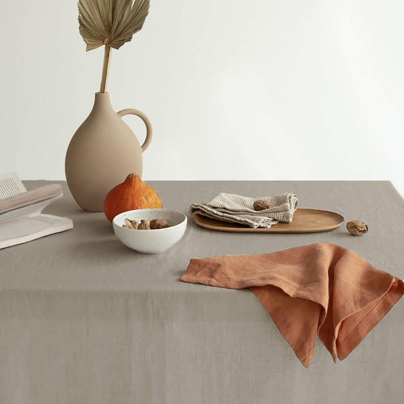 Scandinavian Style Solid Color Linen Tablecloth