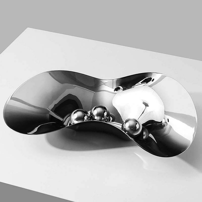 Stainless Steel Oyster Shaped Fruit Plate