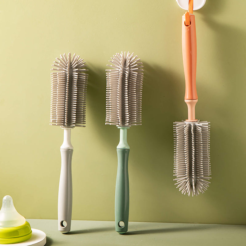 Soft Rubber Cup Brush With Long Handle