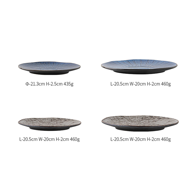 Kiln-formed Irregular Stone Pattern Flat Plate