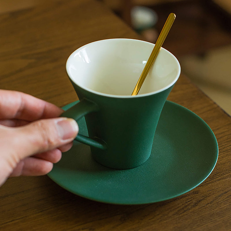 Forest Green Ceramic Coffee Mug