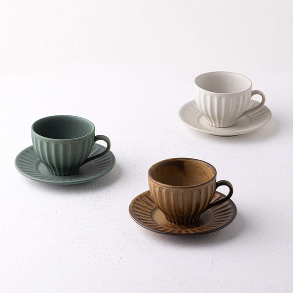 Vintage Ceramic Coffee Cup And Saucer Set