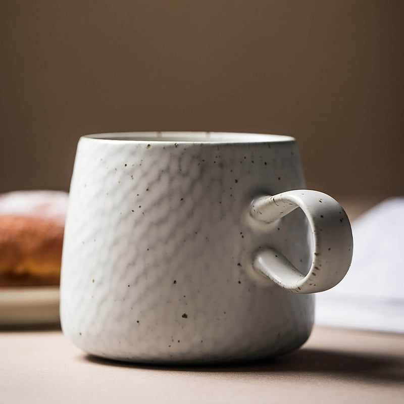 Handmade Retro Wave Pattern Coffee Mug