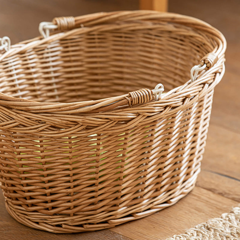 Japanese Vintage Wicker Storage Basket