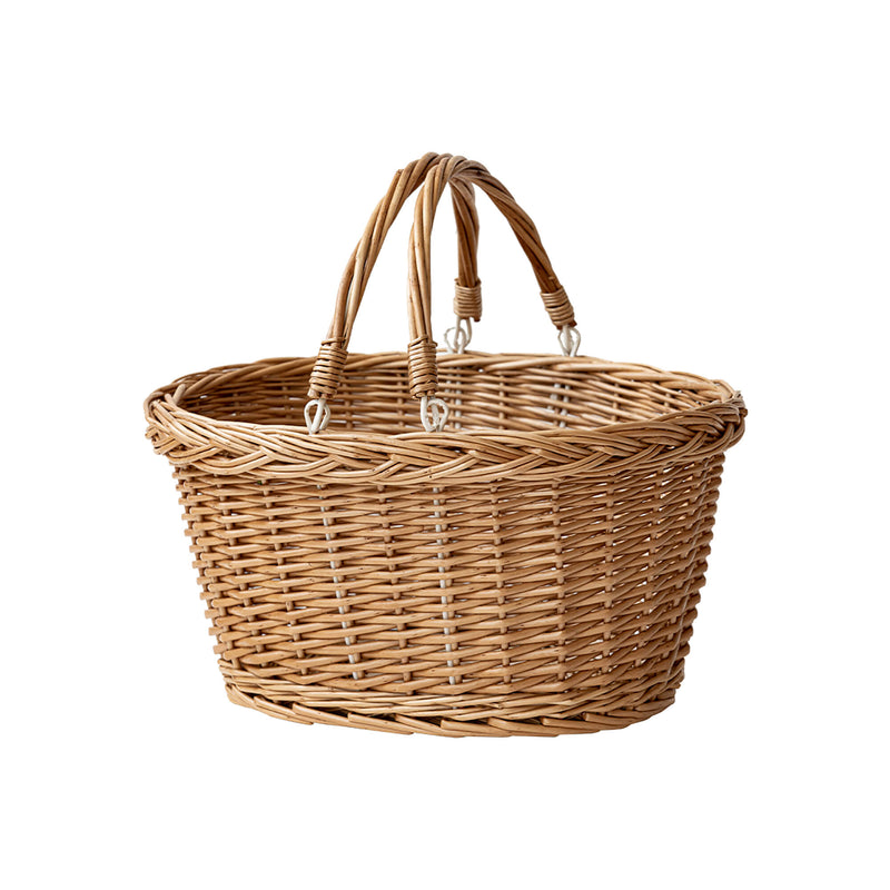 Japanese Vintage Wicker Storage Basket