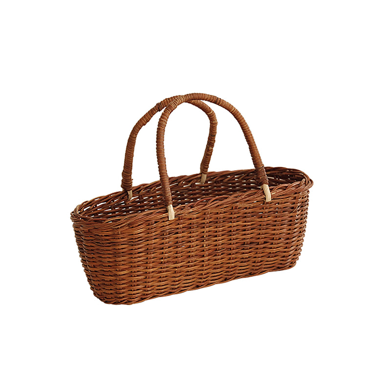 Hand-made Willow Woven Portable Storage Basket