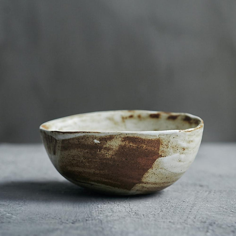 All Handmade Vintage Coarse Ceramic Small Bowl - Eunaliving