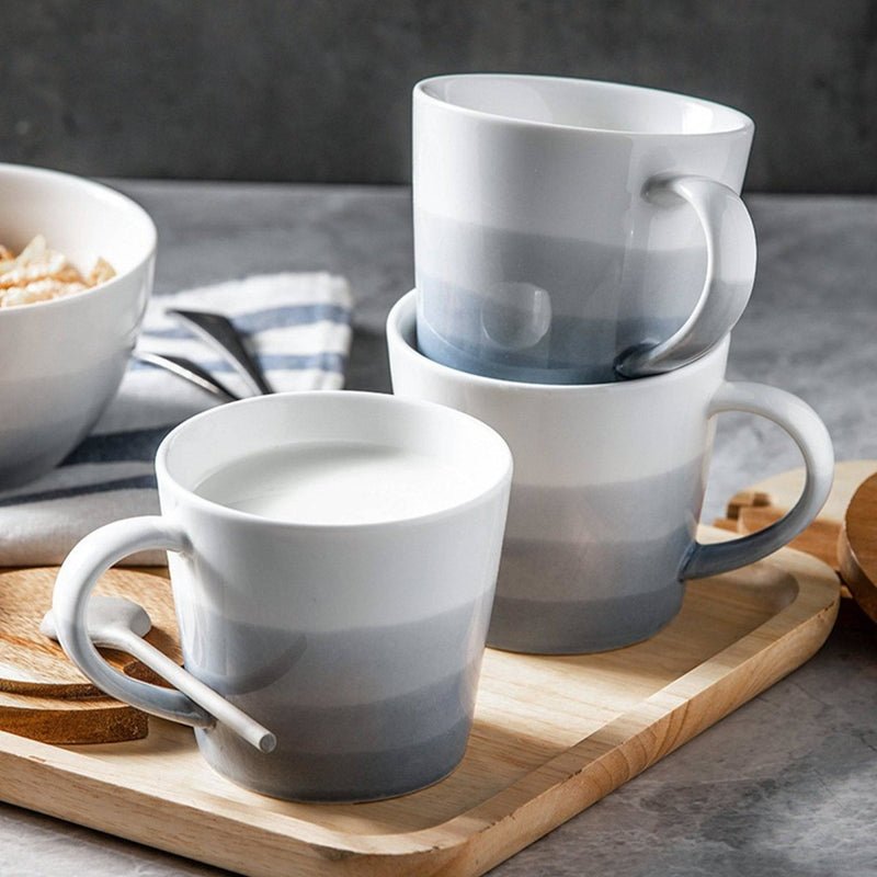Blue Gradient Ceramic Mug Coffee Mug - Eunaliving