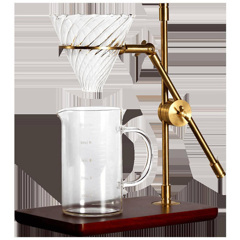Brass Adjustment V60 Hand Brewed Coffee Set Combo - Eunaliving