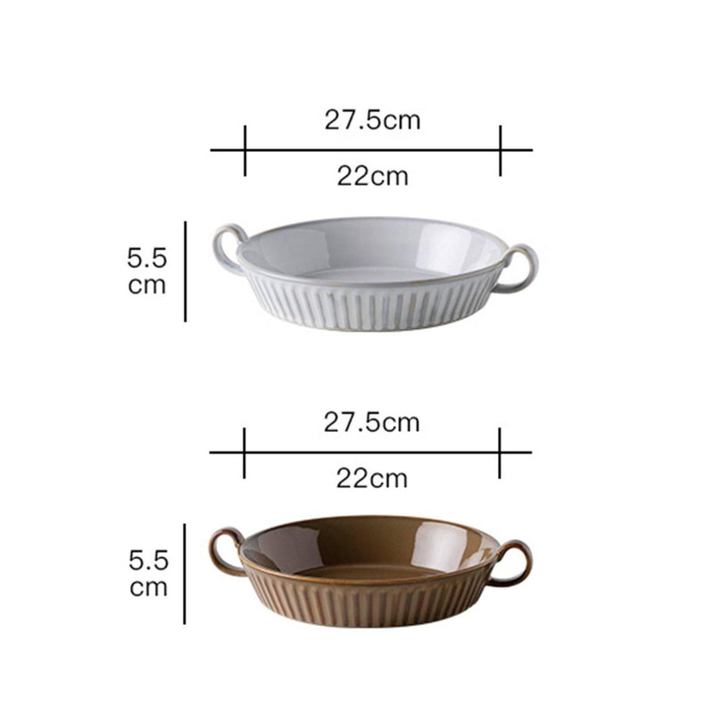 Bright White Vintage Amphora Soup Plate - Eunaliving