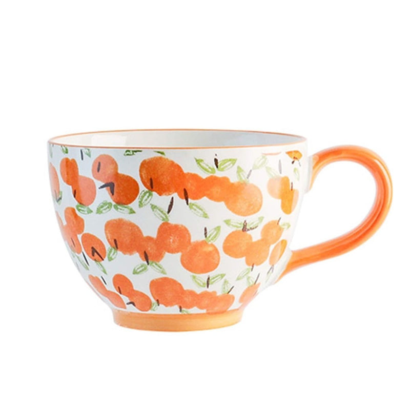 Ceramic Breakfast Mug Oatmeal Mug - Eunaliving