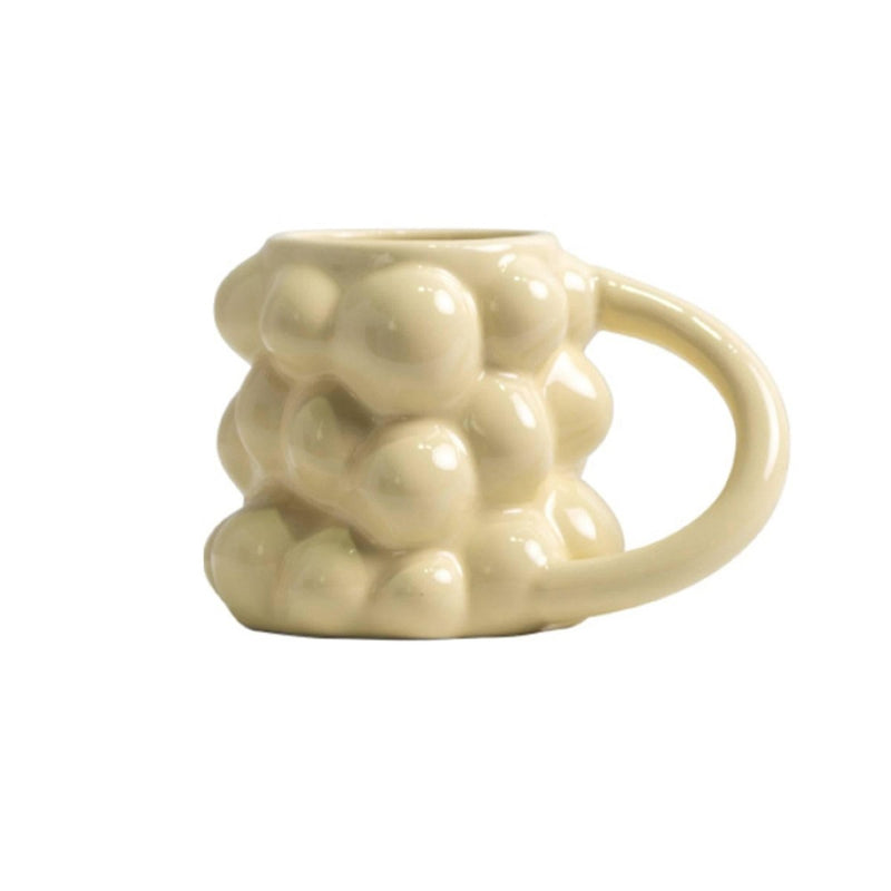 Ceramic Geometric Shaped Bubble Shaped Cup - Eunaliving
